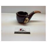 Stoneware pipe ash tray