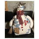 Handmade quilted snowman