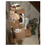 Christmas decor, lights, garland