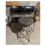 Vintage chairs and stool