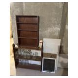 Canning jars and shelves