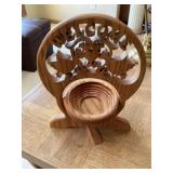 Wooden Welcome Scroll Art