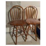 Wooden bar stools