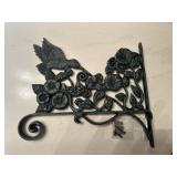 Cast iron hummingbird plant hanger