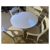 Wooden table and chairs