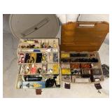 Tackle boxes with tackle