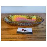 Carnival glass dish