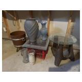 Vases and plant stands