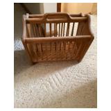 Wooden magazine rack