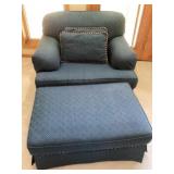 Arm Chair with Ottoman