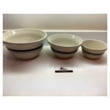Roseville stoneware bowl set