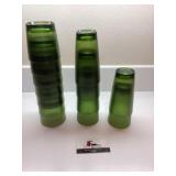Vintage green glasses / plastic