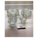 Glass plates and cups