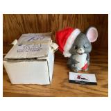 Ceramic Christmas Mouse Night Light