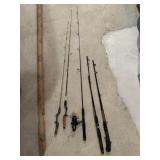 Vintage fishing poles