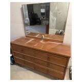 Dresser with mirror
