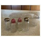 Refrigerator Dish and Salt and Pepper