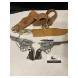 Top gun pistols, holster and toys