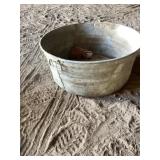 Galvanized tub