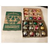 Vintage glass ornaments