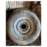 Two LT205/85 R 16 Tires and one 16 inch rim