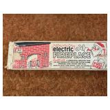 Vintage Cardboard Electric Fireplace