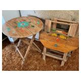 Three Folding Tables