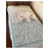 Peacock Chenille Bedspread