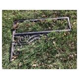 Metal sign frame fits sign 9 in x 34 in