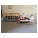 Vintage Zipees Golden Runners 22k Gold Plated