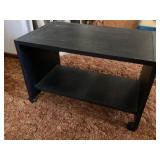 Black side table