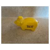 Plastic advertiser piggy bank