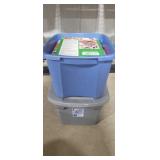 2 small totes of cookbooks