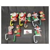 Vintage Christmas stocking holders
