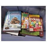 Tote of cookbooks