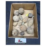 Vintage wooden bobbers