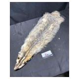 Tanned badger fur