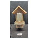 Mason jar bird feeder