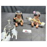 Native American baby dolls and decor