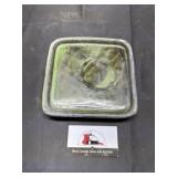 Stoneware pottery plate