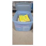 Tote with vintage books