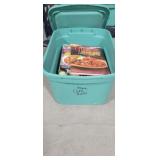 Small tote with cookbooks