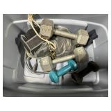 Hand weights and ankle weights