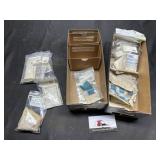 Marine parts- ring set, green lens, misc