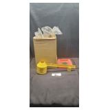 Grain test weight scales & tape measure