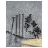 Foot traps and stakes