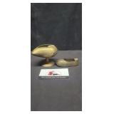 Vintage brass ashtrays