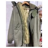 Size large vintage green coat