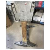 Boat motor stand