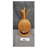 Wooden pineapple bowl